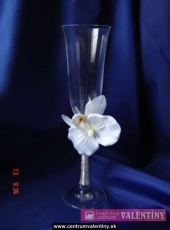 Svadobné poháre kvet orchidea